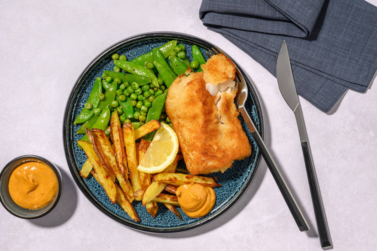 Conrad's Chicken, Chips and Curry Mayo 