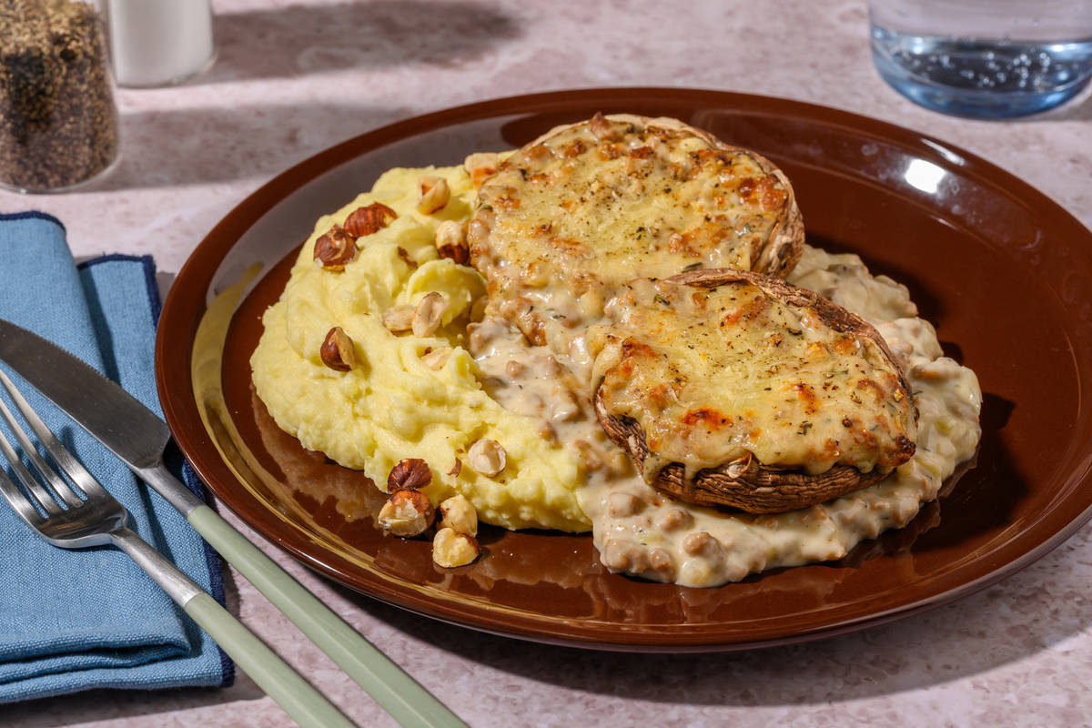 Le Végé : Portobellos farcis & Parmigiano