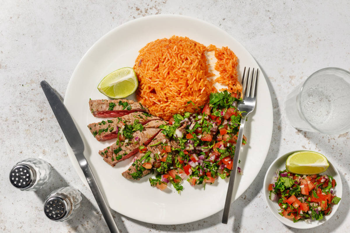 Carne asada : pavé de bœuf à la mexicaine