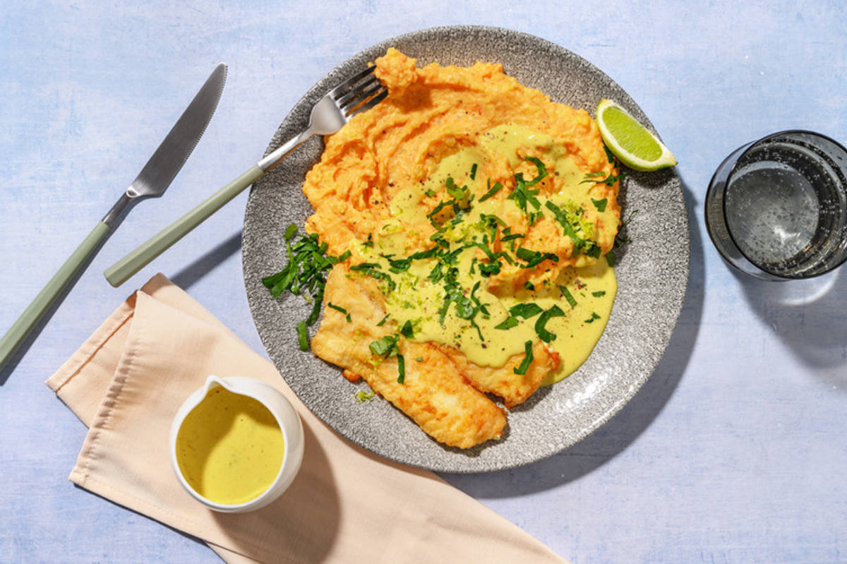 Filet de poisson sauce curry façon bistrot