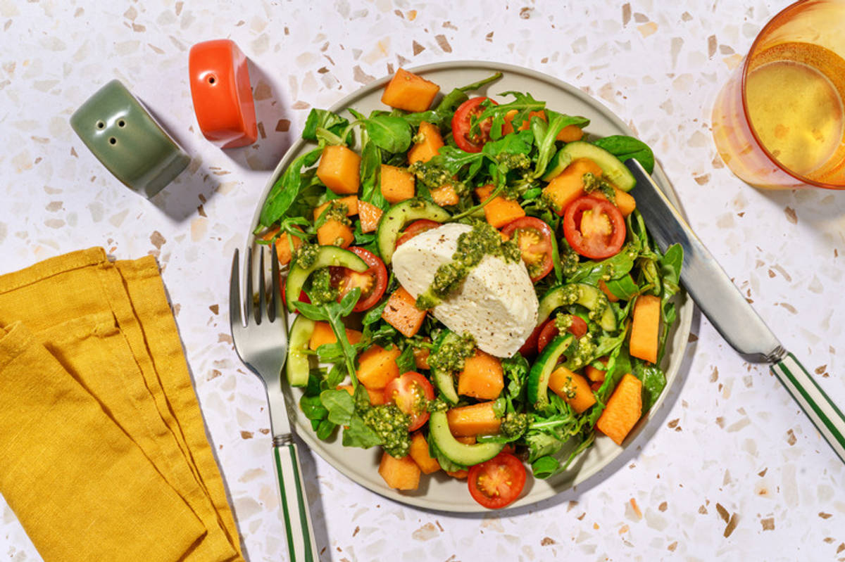 La Rafraîchissante : mozza, tomate & melon