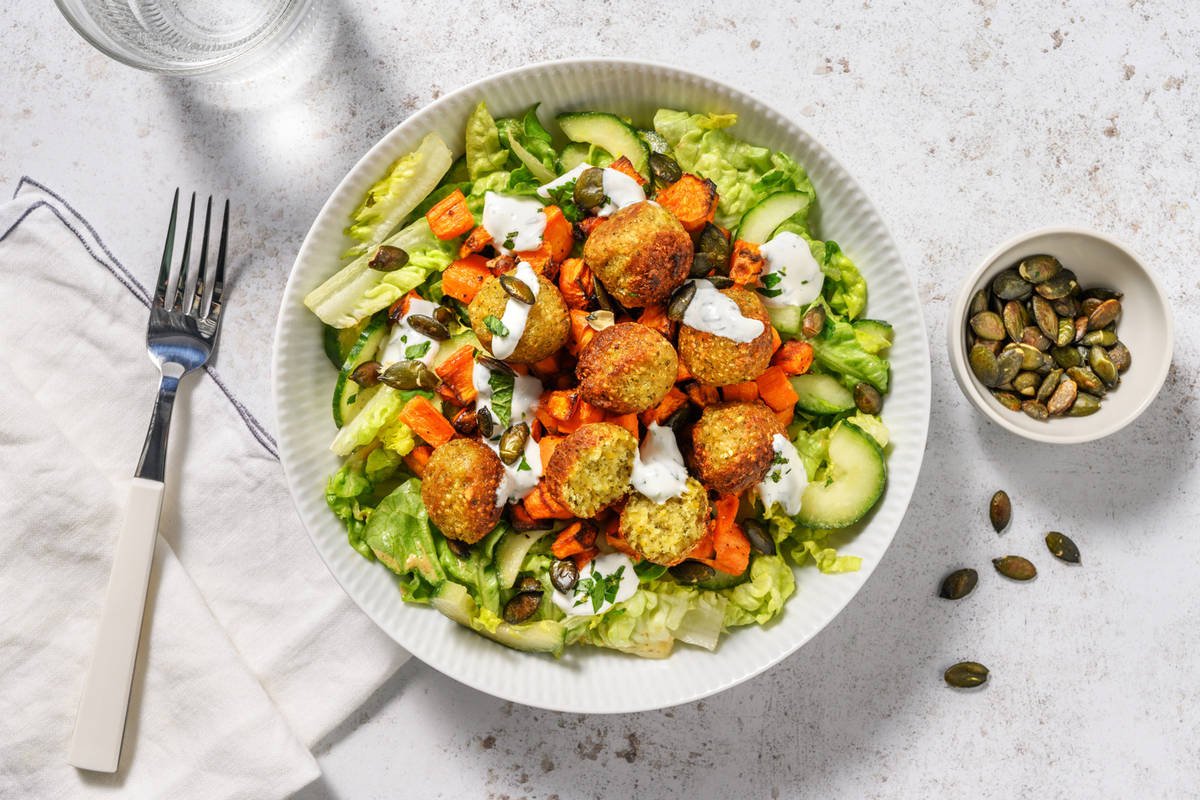 Buddha Bowl aux falafels & sauce yaourt