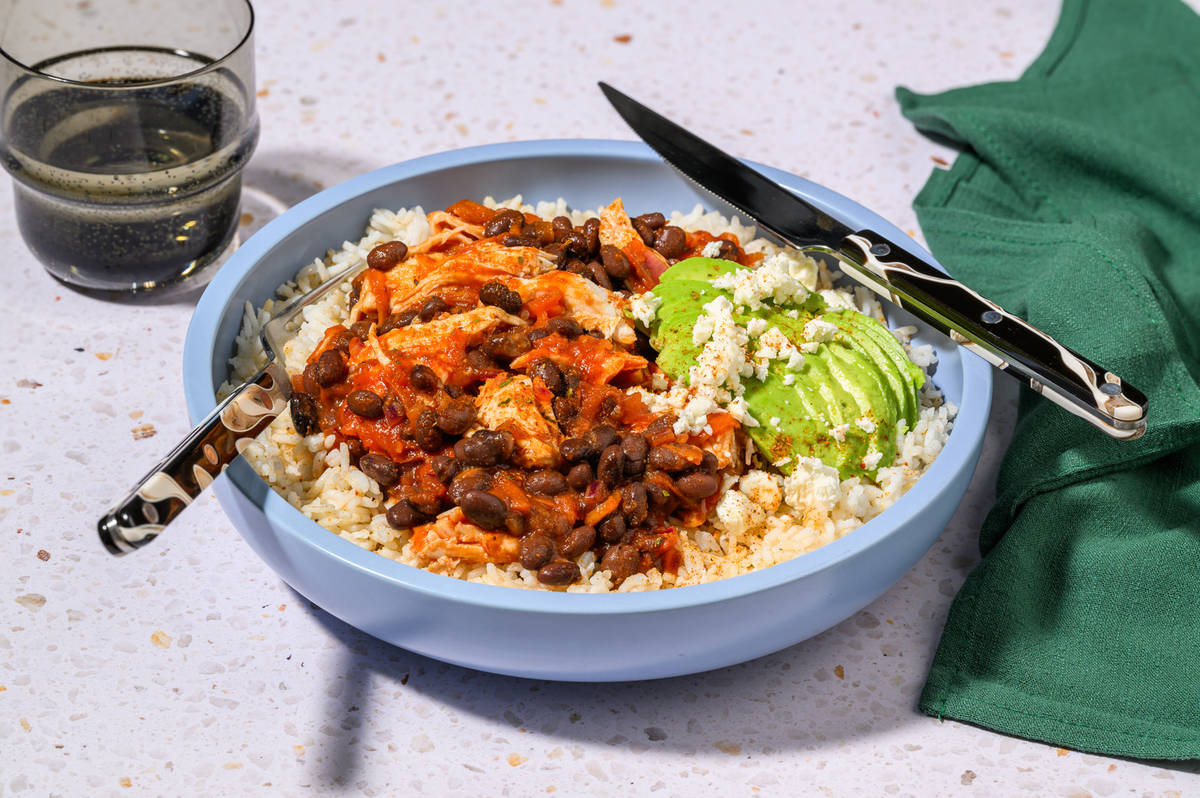 Poulet & haricots noirs à la mexicaine