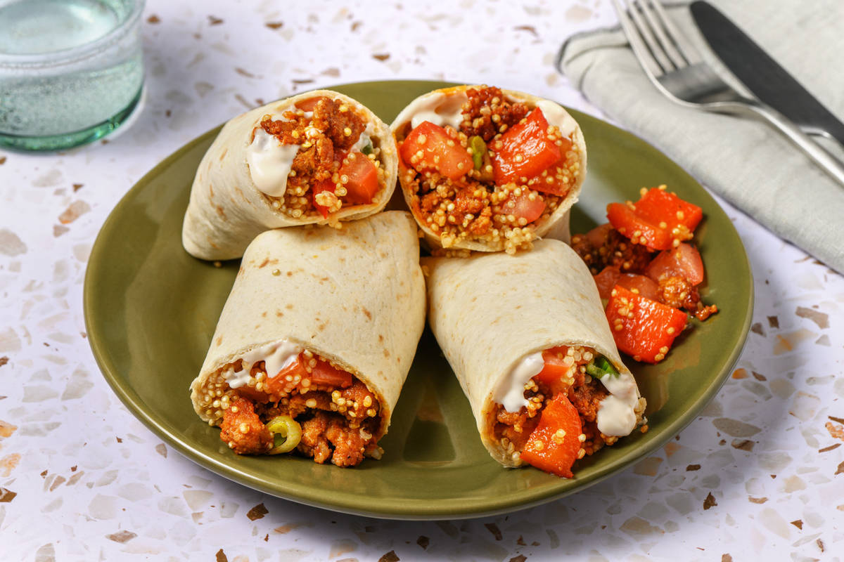 Lean Beef and Quinoa Wrap