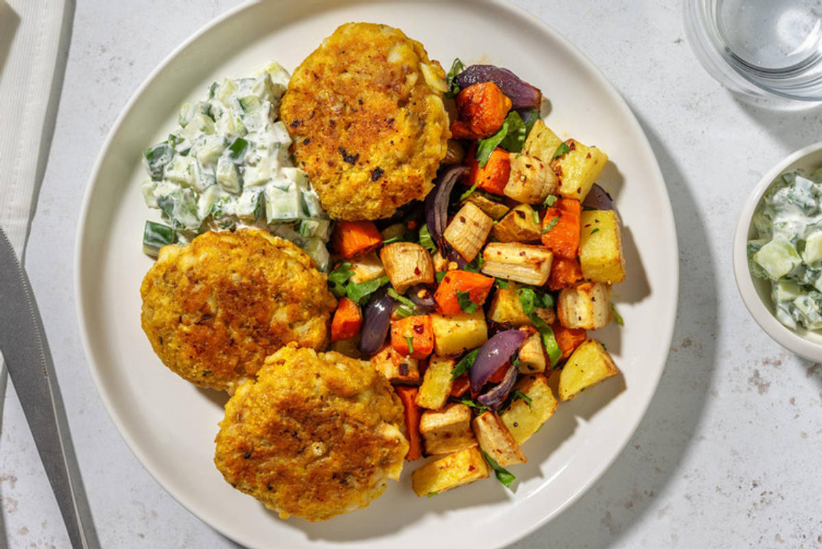 Indisk krydrede fiskekager