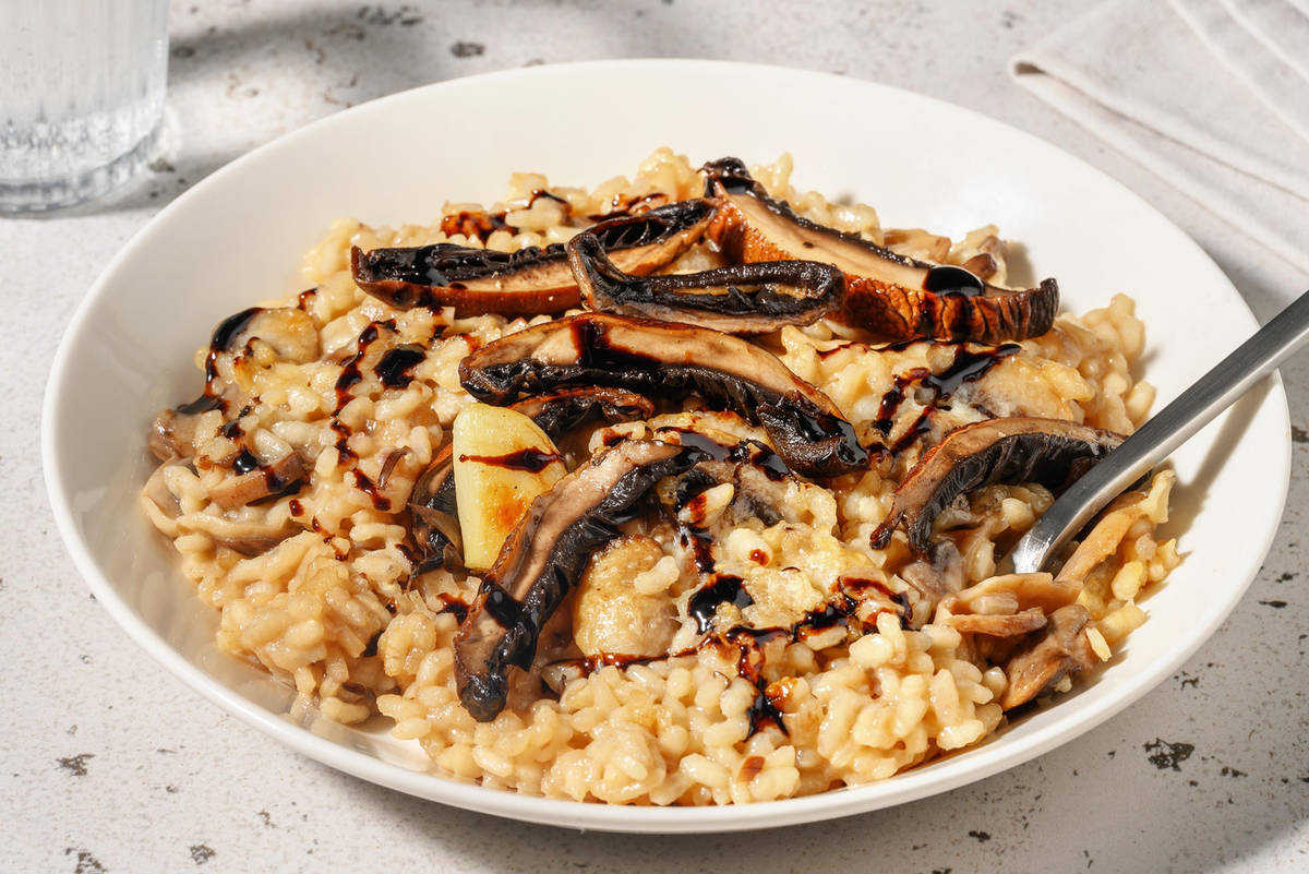 Oven-Baked Truffle and Double Mushroom Risotto