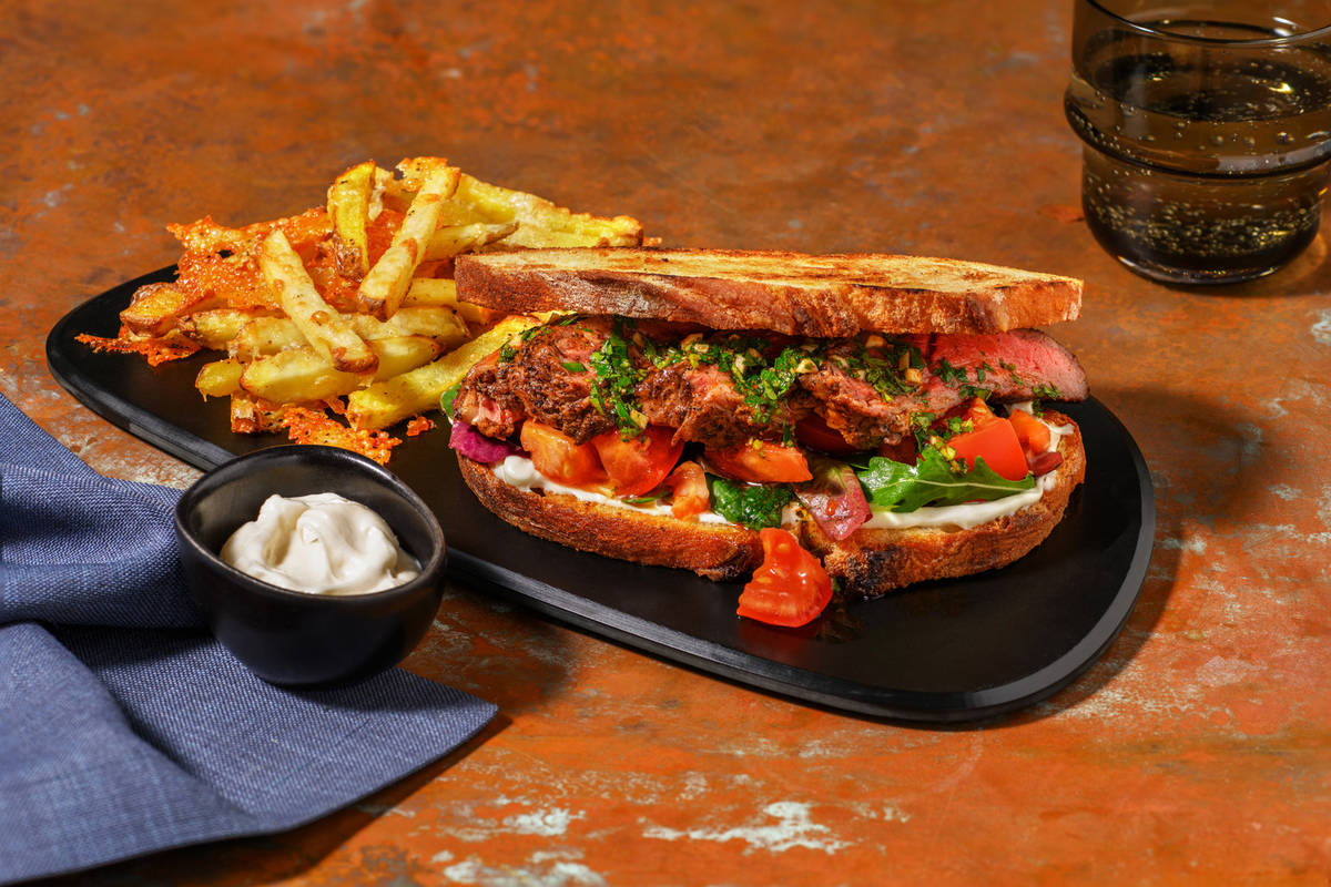 Chimichurri & Paprika Steak Sandwich