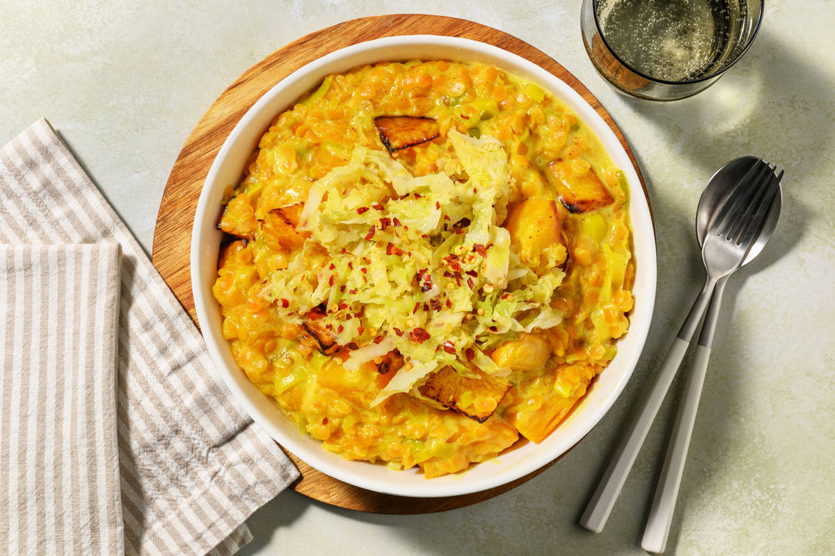 Creamy Korma Spiced Butternut Dal