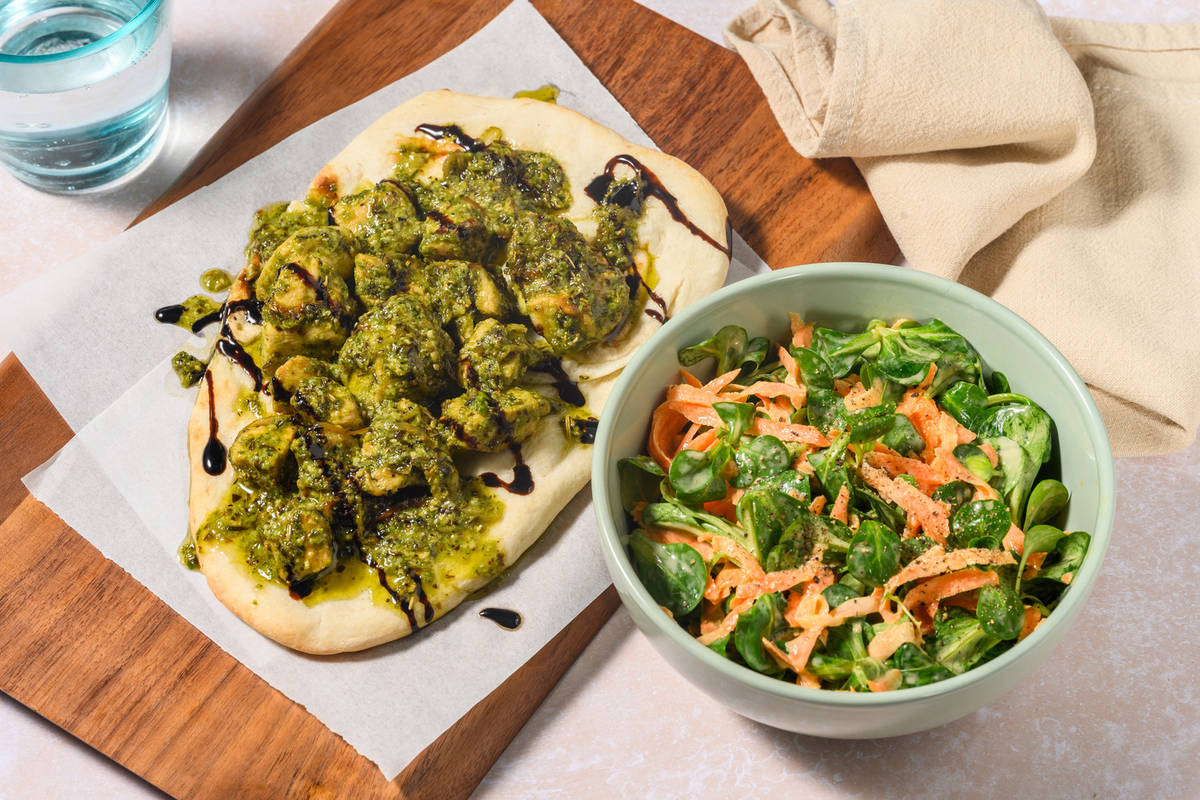 Pesto Double Chicken Loaded Naan