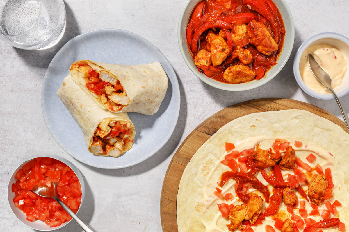 Sweet Chilli Chicken Fajita Wraps