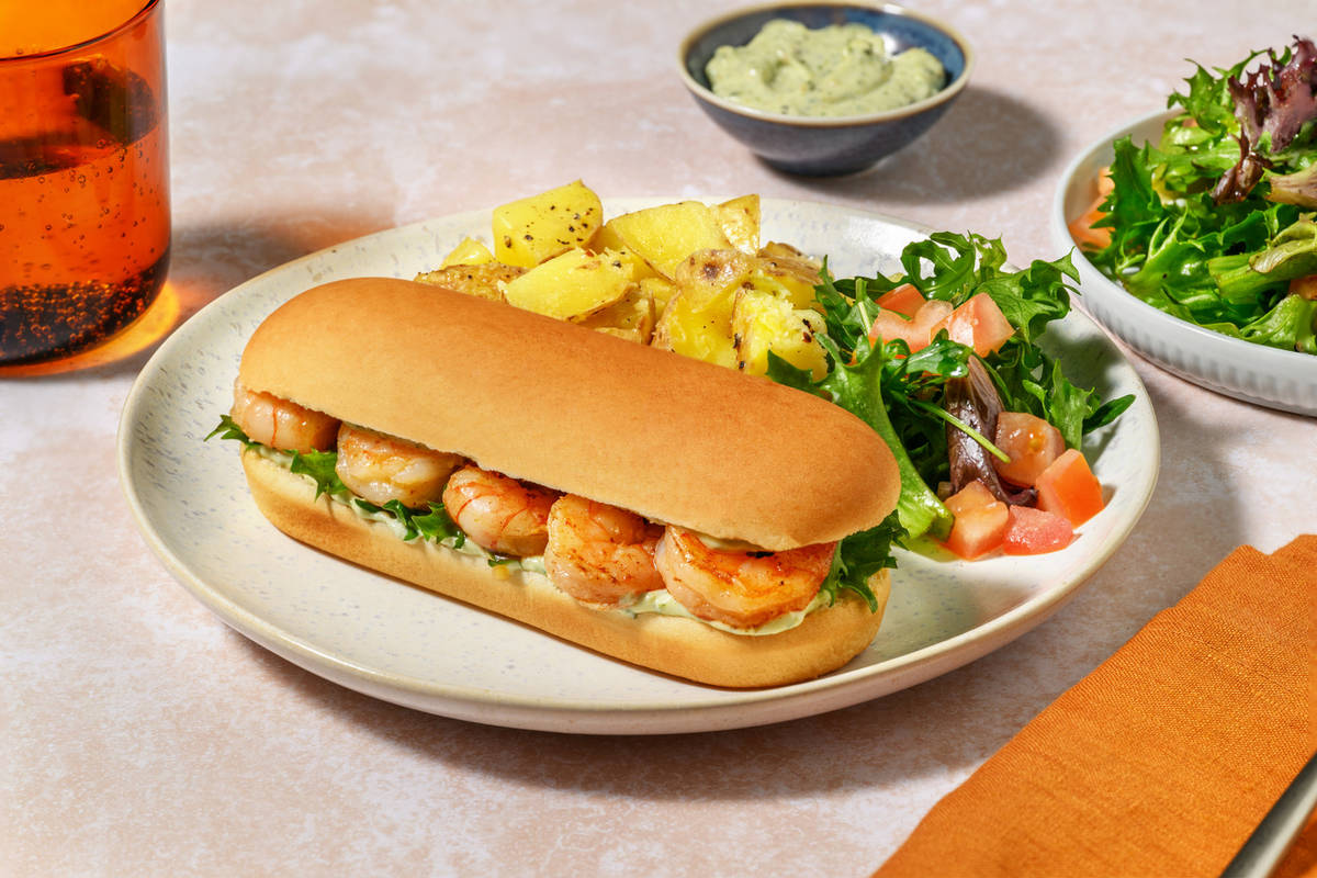 Quick Green Chilli Double Prawn Brioche Rolls