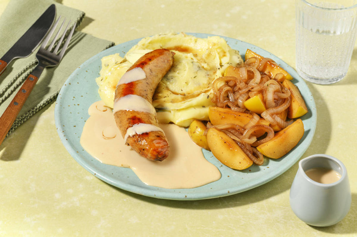 Le traditionnel boudin blanc aux pommes & purée