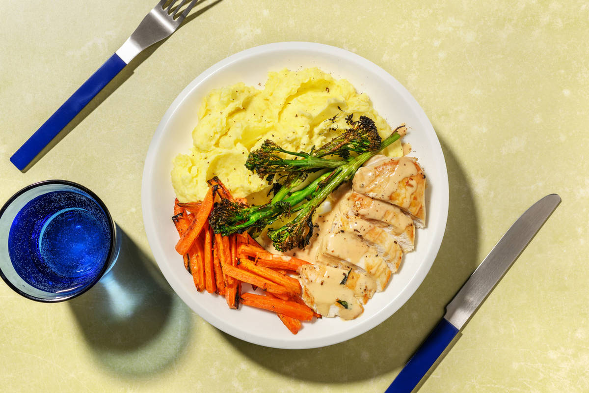 Chicken in Creamy Peppercorn and Bacon Sauce