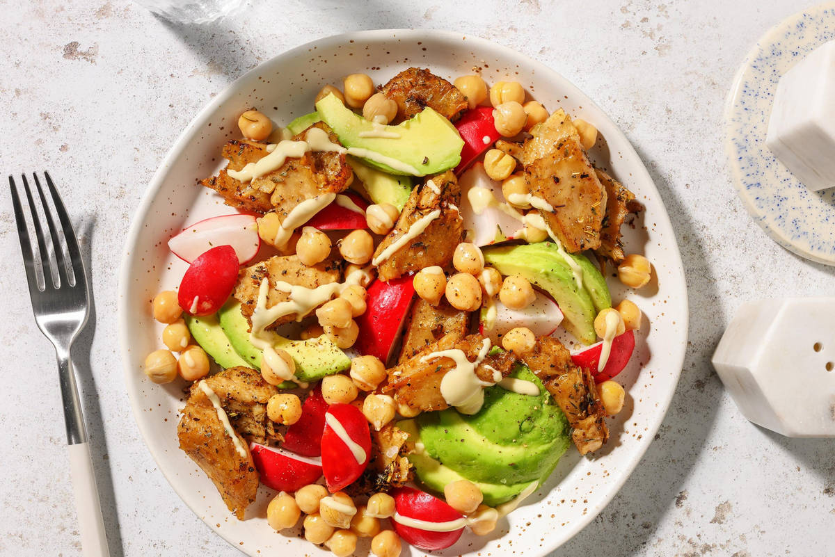 Bowl proteica di bocconcini plant based