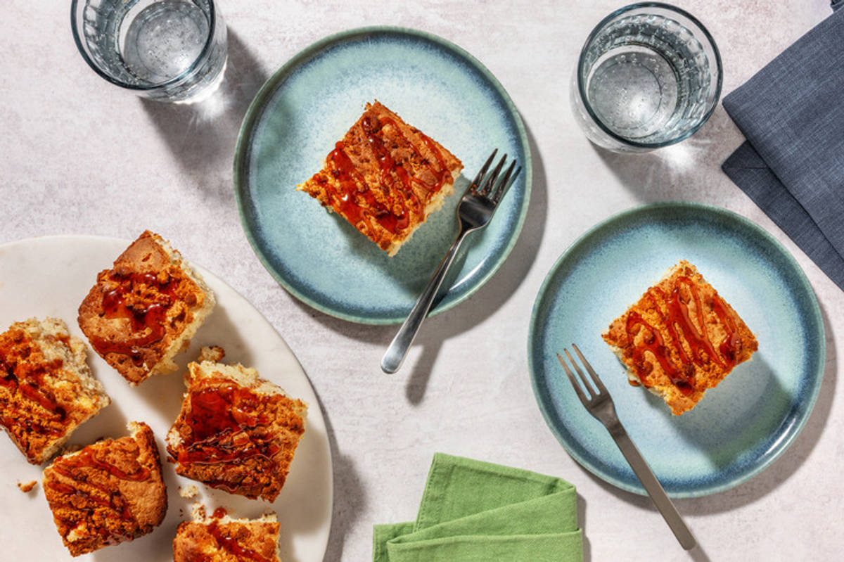 Caramel Biscuit Apple Cake