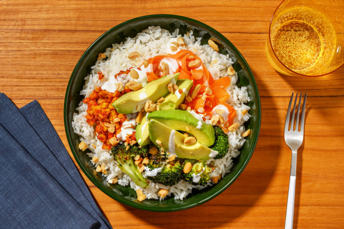 Salmon, Honey-Miso Tenderstem® Poke Rice Bowl
