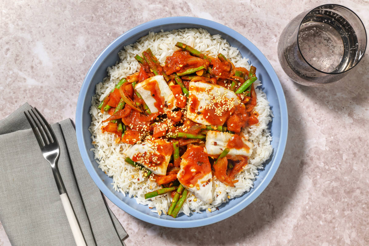 Malaysian Style Gulai Tumis Prawn and Fish Curry