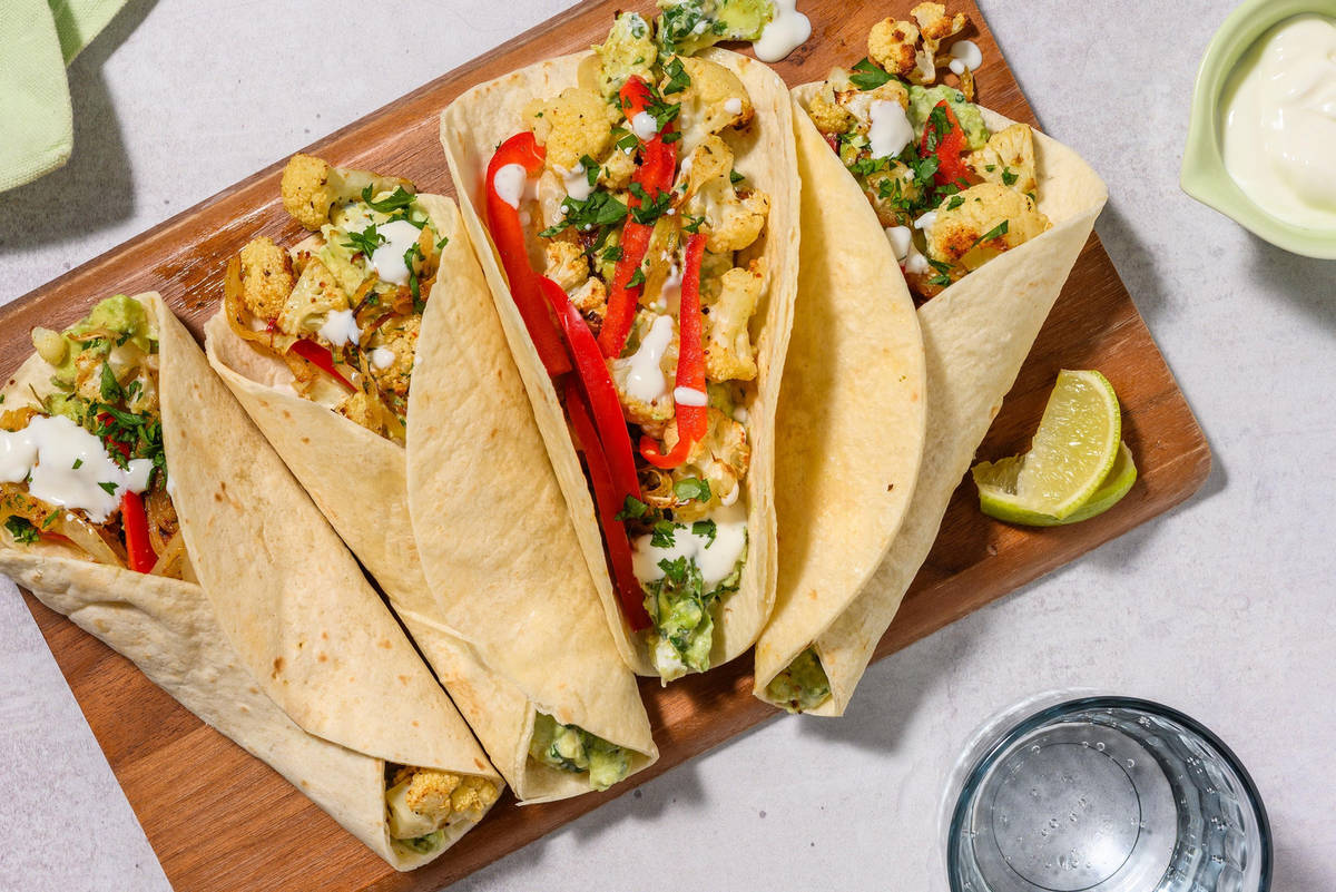 Blumenkohl Fajitas vom Blech