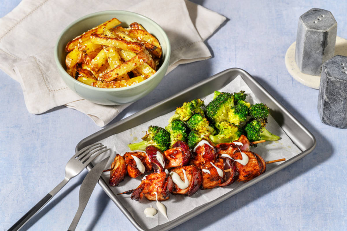 Teriyaki Salmon Skewers