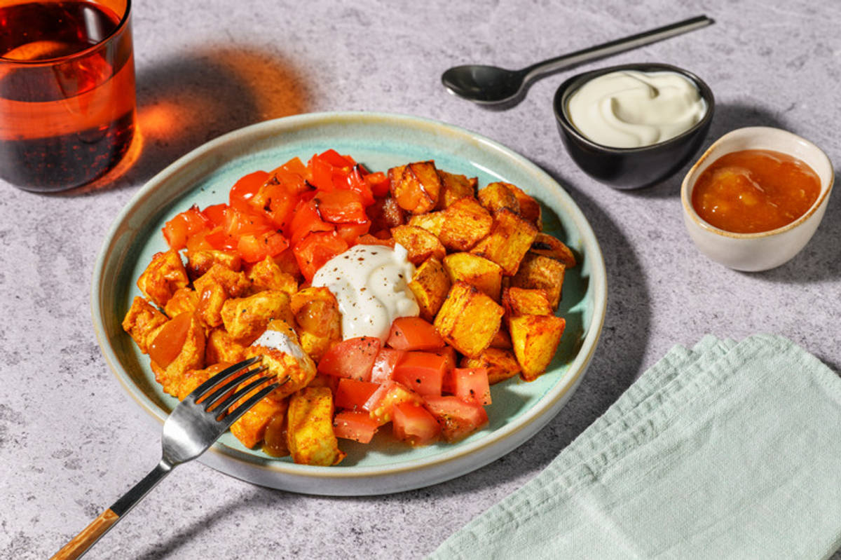 Tandoori Inspired Chicken Traybake with Paneer