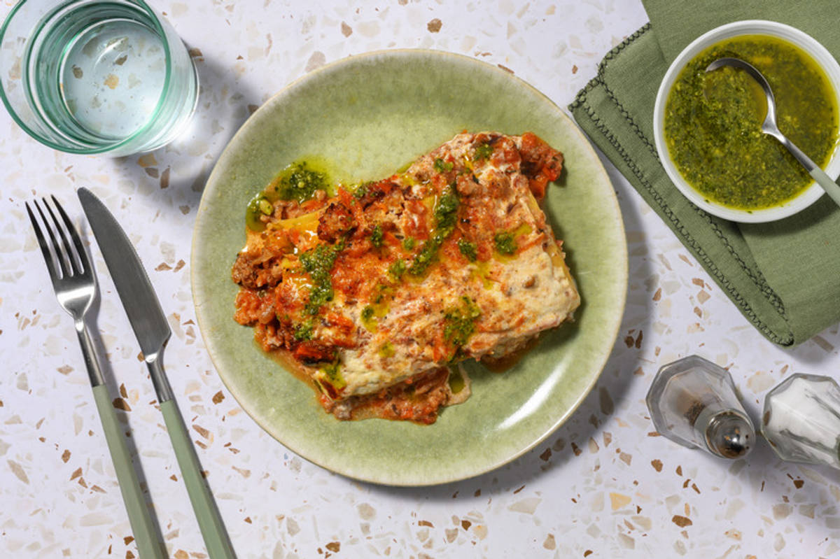 Pork and Aubergine Lasagne