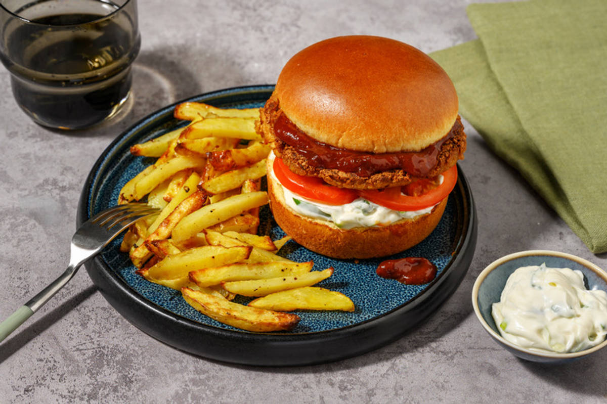 Ballymaloe Relish Coated Chicken Burger