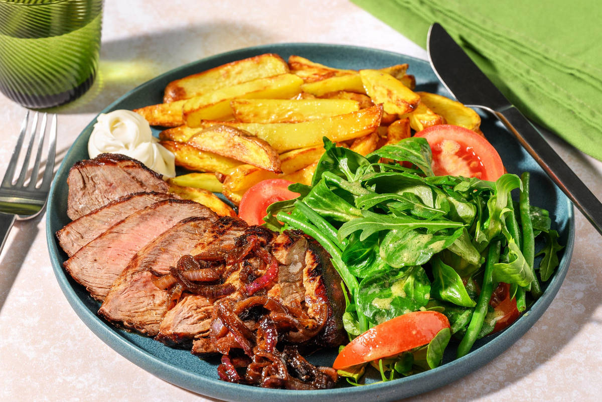 Steak met zelfgemaakte frietjes