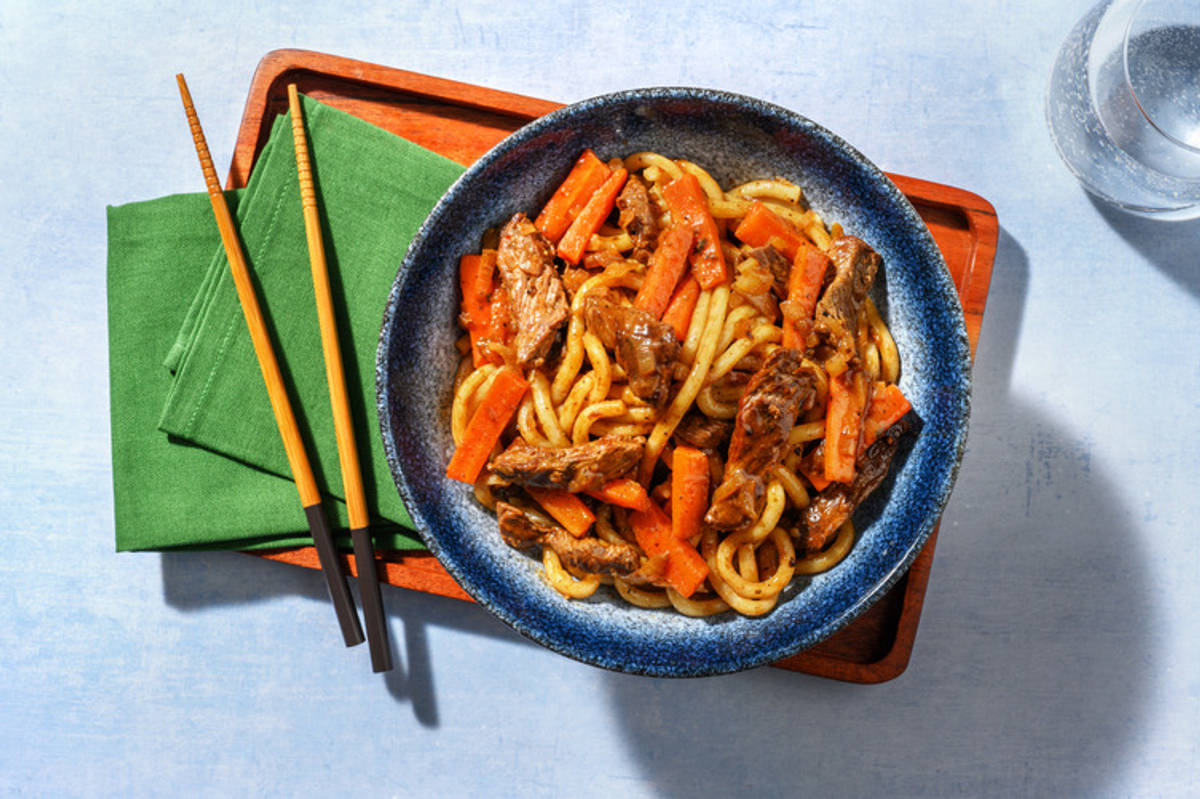 Asian Double Beef Strip Noodles