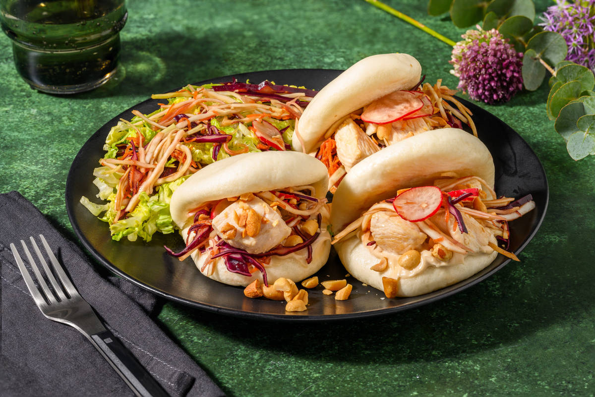 Gua bao : brioches taïwanaises au poulet