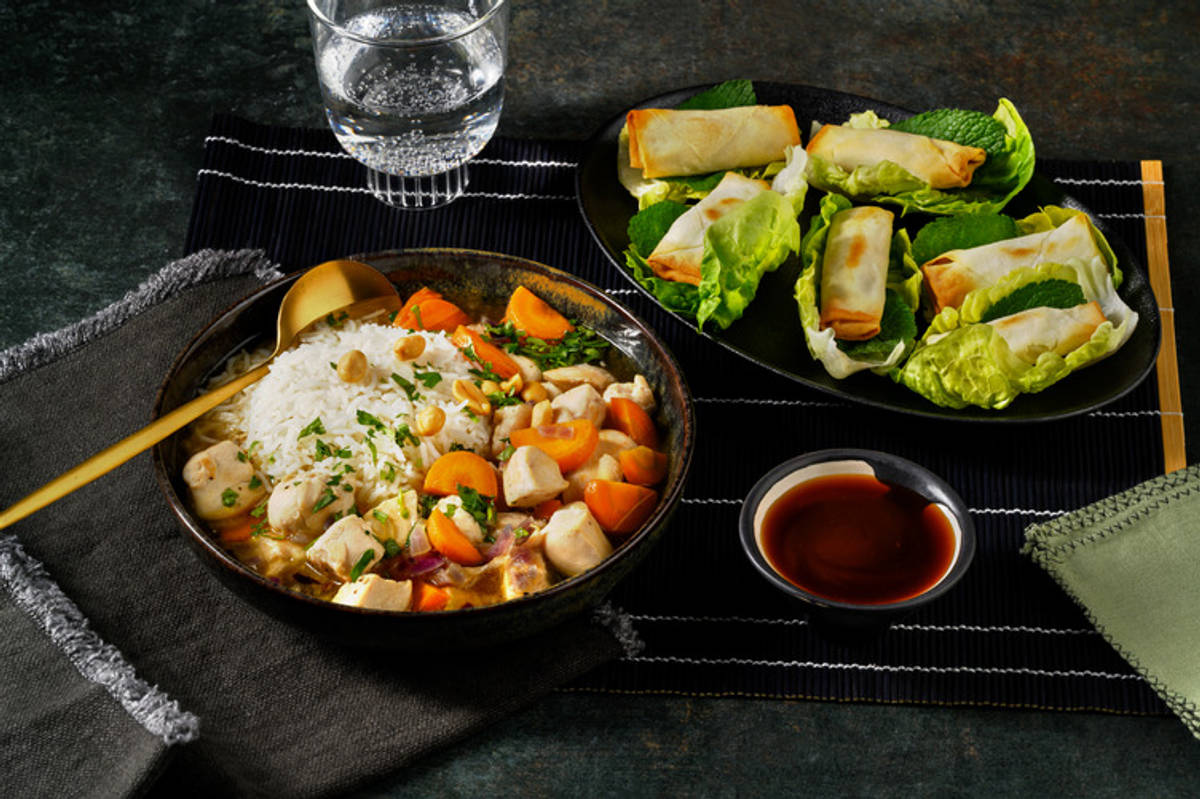 Ga Kho Viêt : poulet caramel & nems