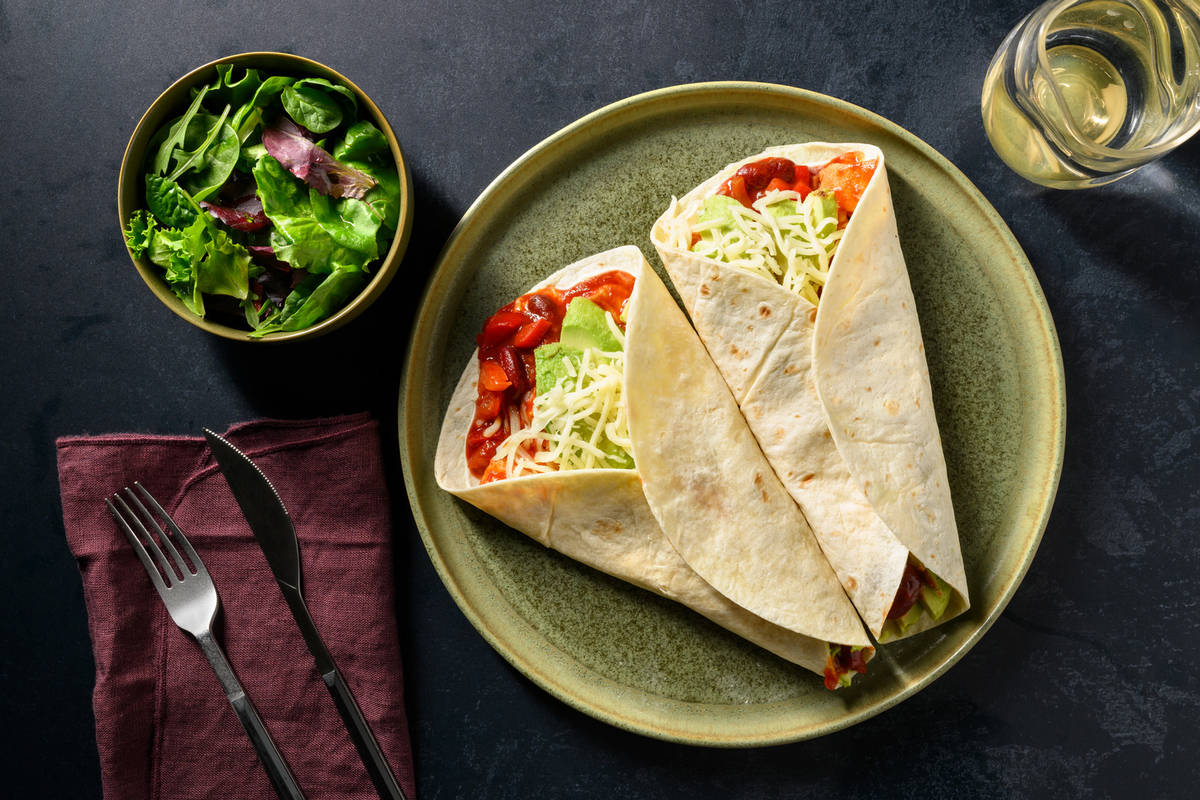 Fajitas mexicaines poulet, cheddar & avocat