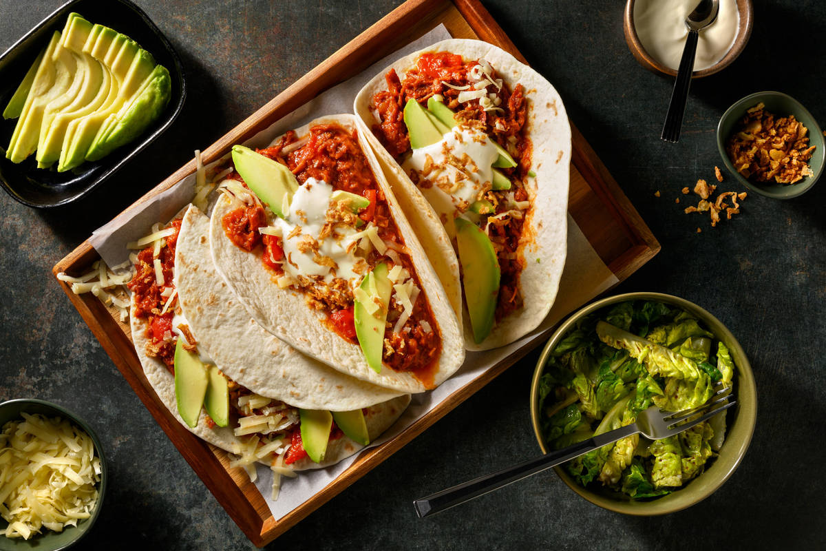 Fajitas au porc effiloché façon carnitas