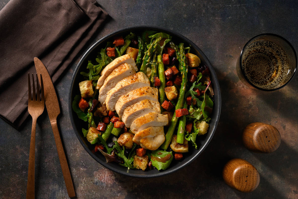 La Printanière : poulet, chorizo & asperges