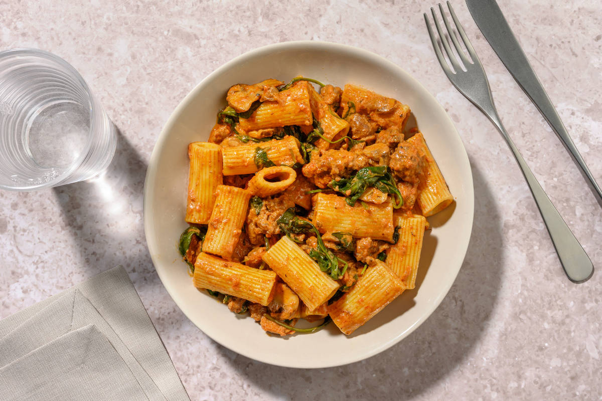 Peri Peri and Creme Fraiche Beef Pasta