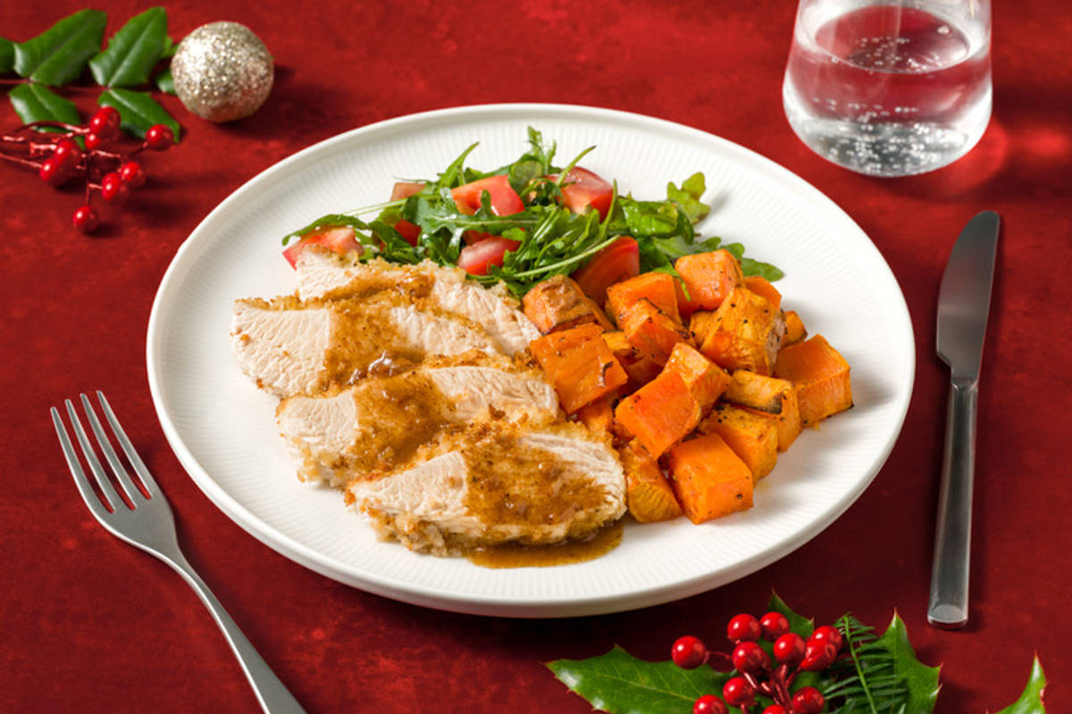 Crumbed Basa and Sweet Potato Chunks