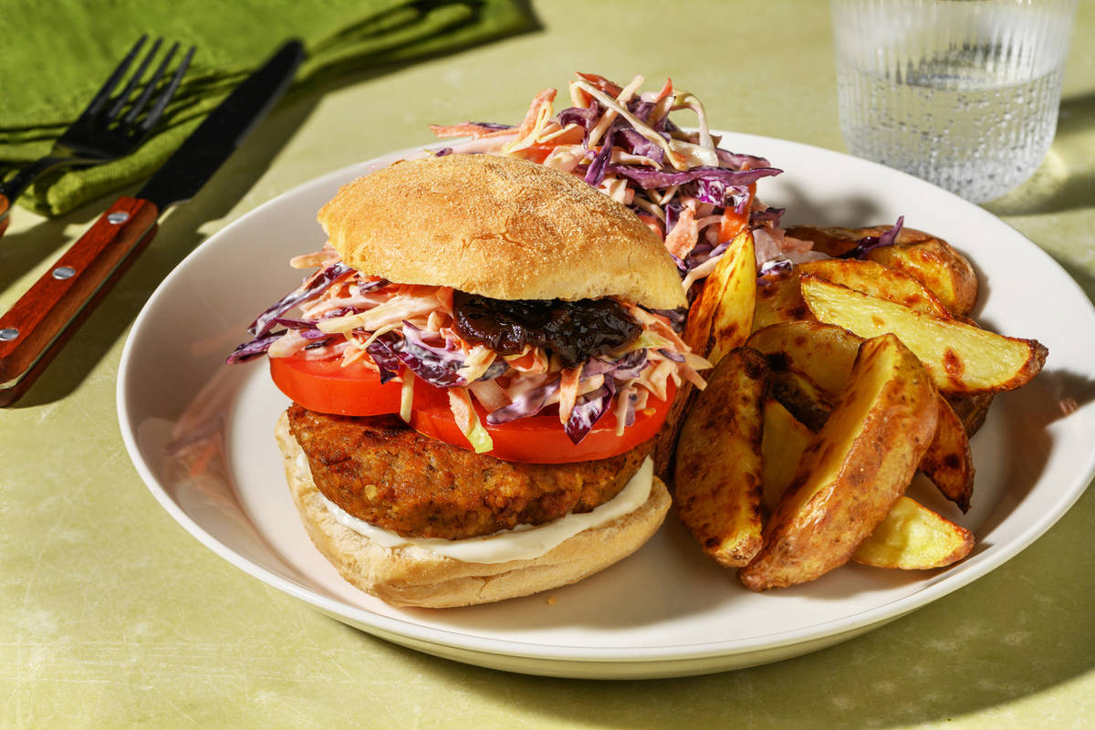 Smokey Double Plant-Based Burger