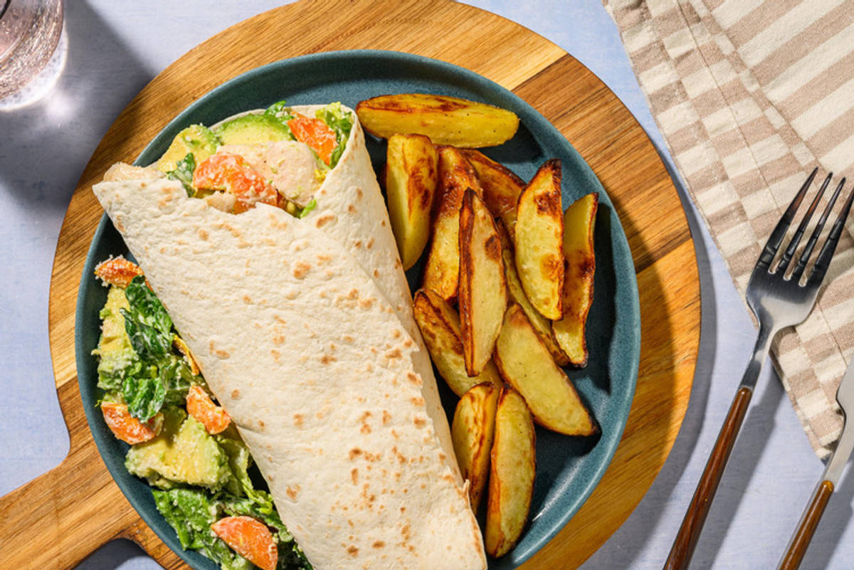 Caesar Salad Wrap mit Poulet