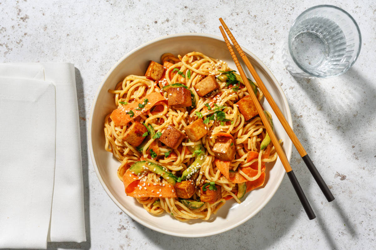 La Fraîche Végé : émincés veggie & sauce satay