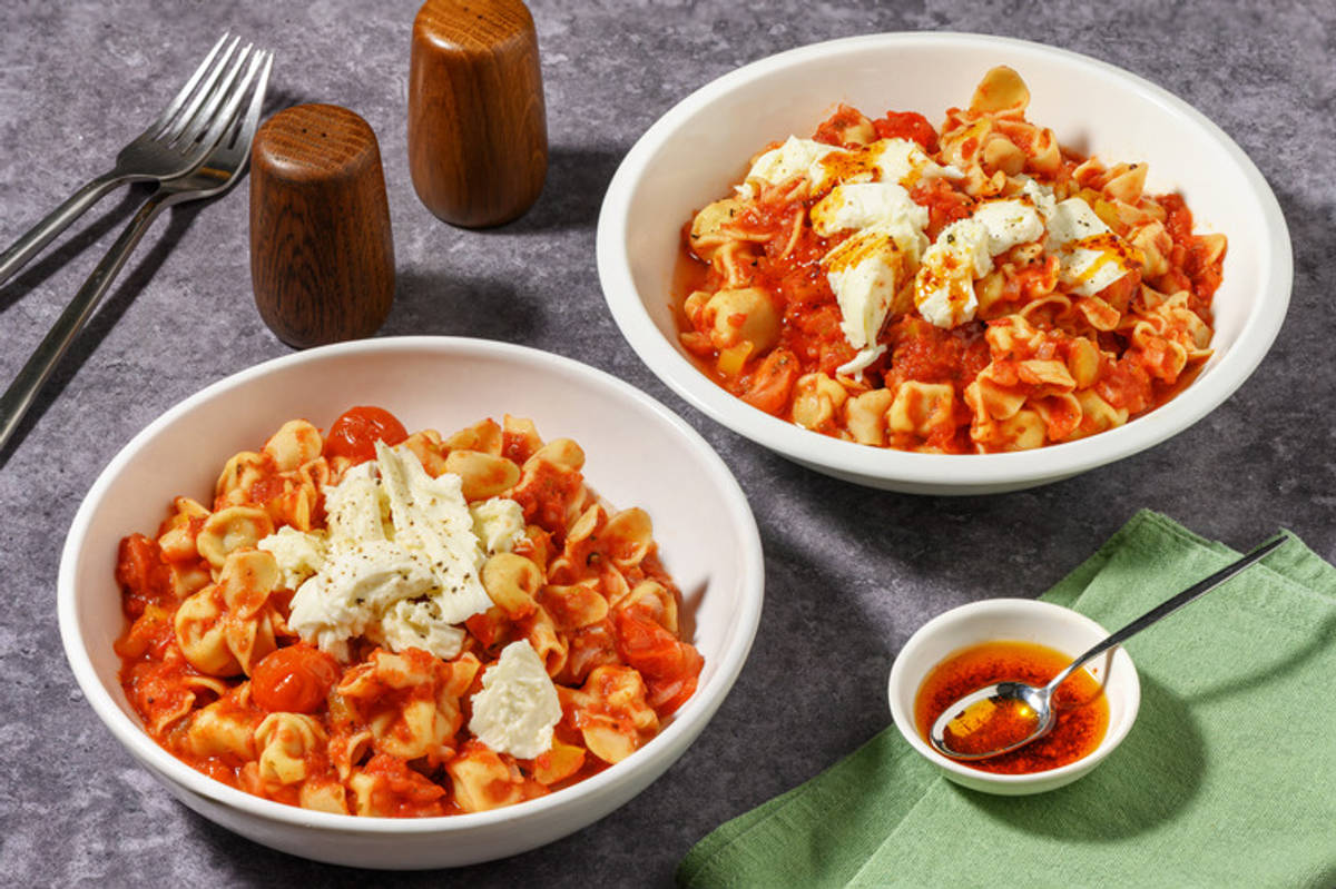 Stuffed Mushroom Fiorelli with Bell Pepper with Chorizo