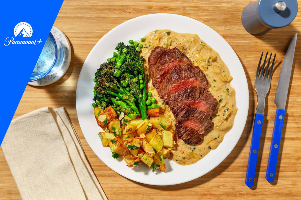 Hit Lamb Steak in Cheesy Leek Sauce