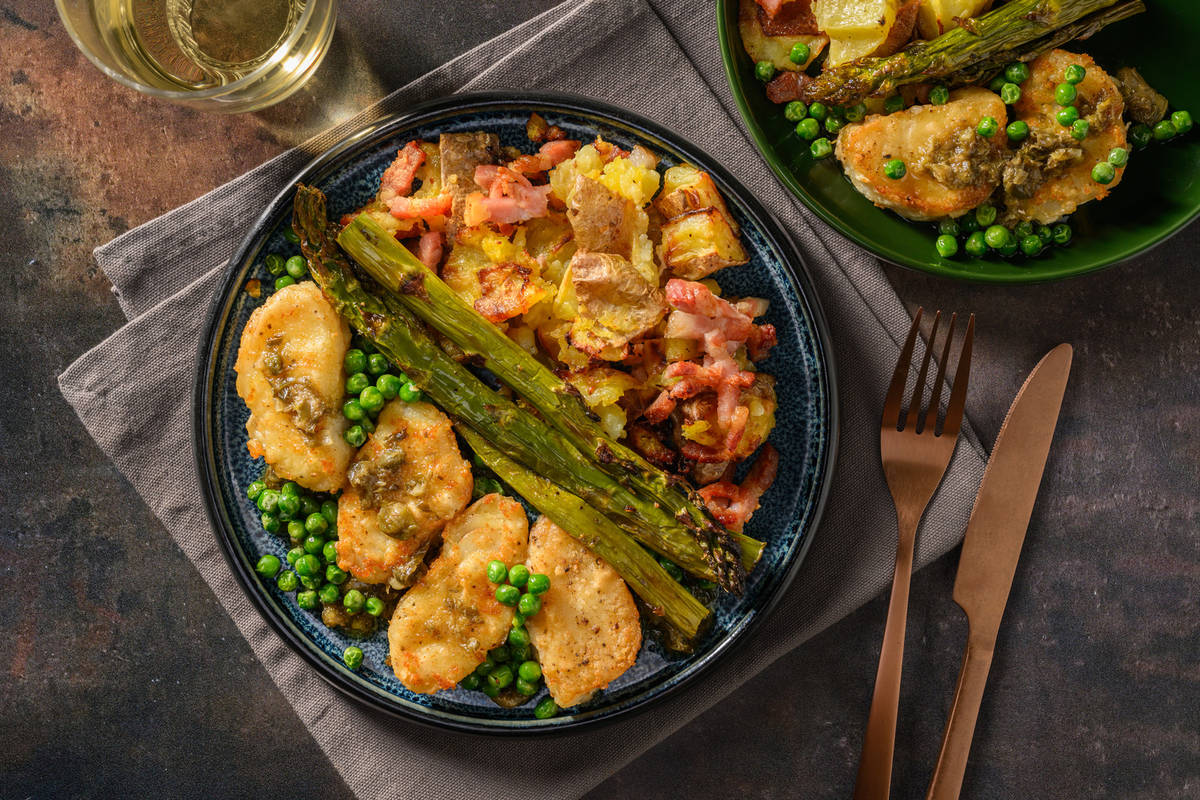 Monkfish Medallions and Brown Butter Meunière Sauce