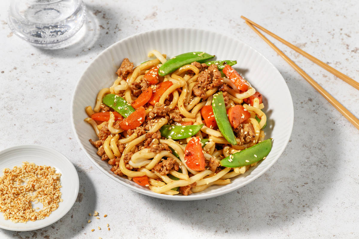 One Pan Char Siu Pork Udon