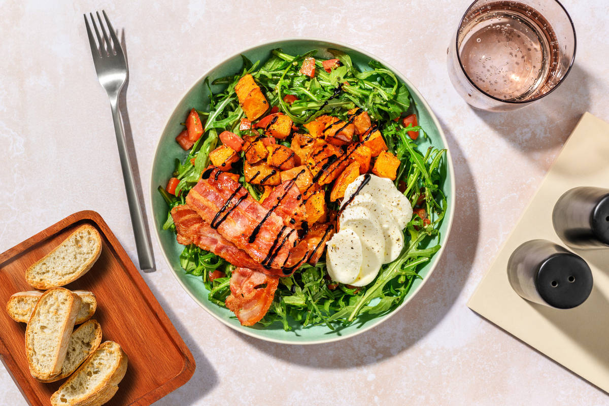 Bacon and Double Mozzarella Salad