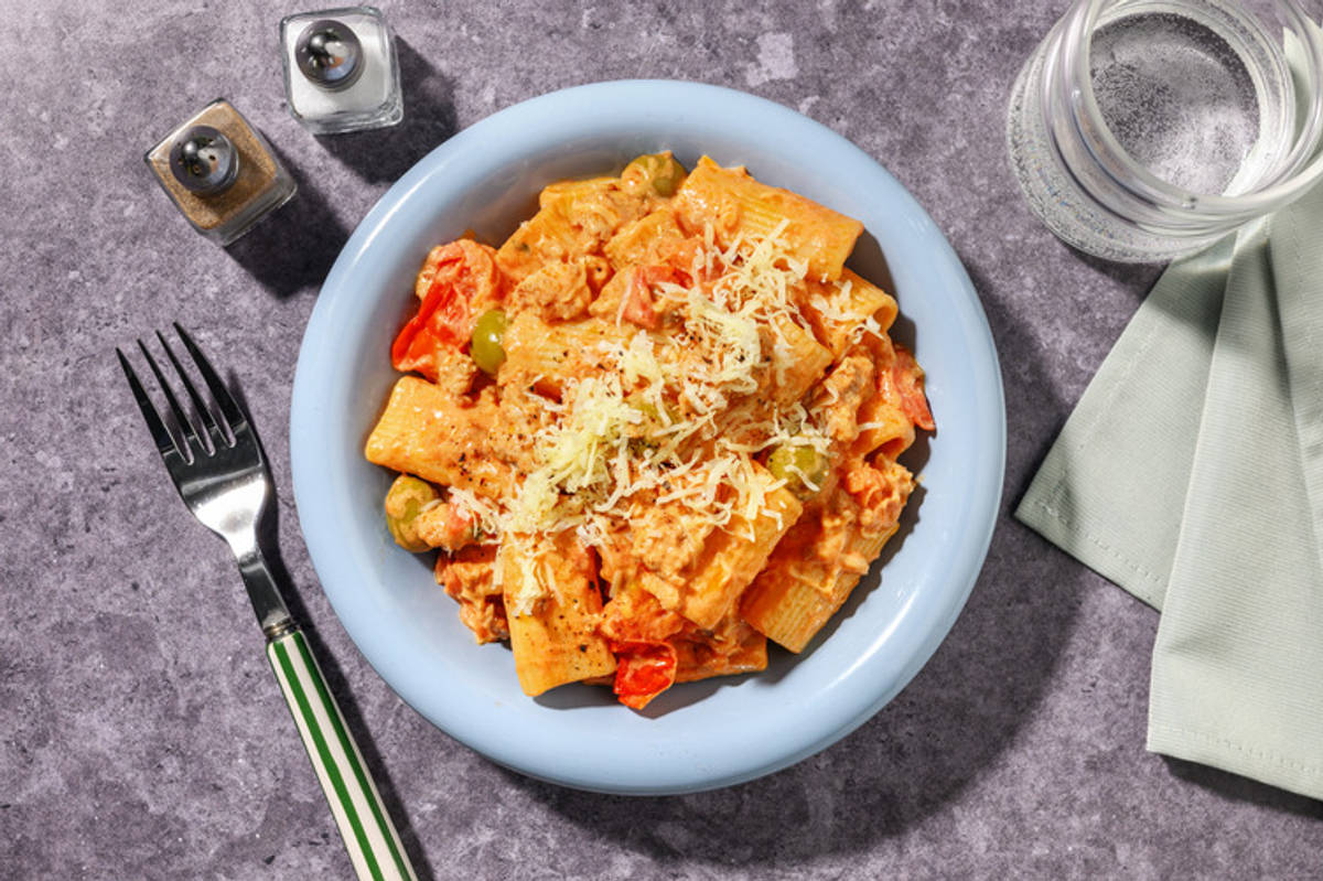 Pork ​and Cherry Tomato Pasta