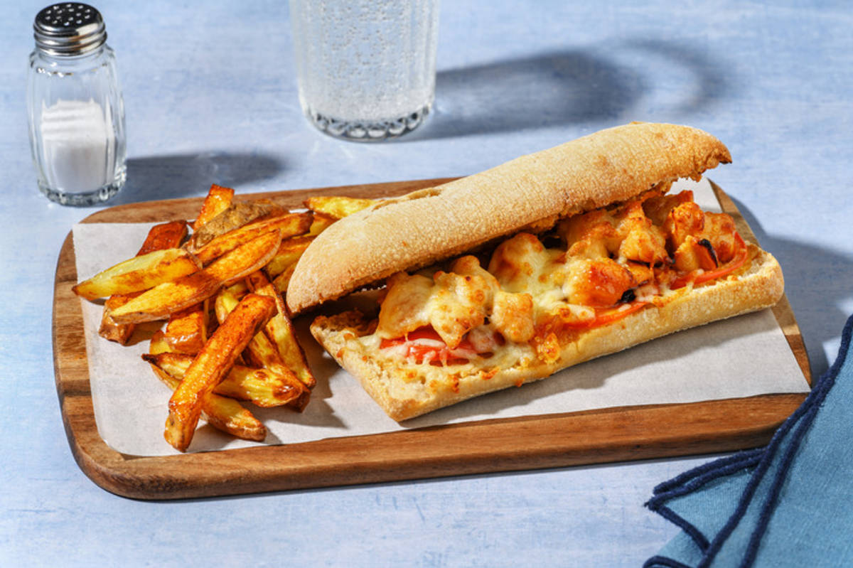 Cheesy Double Chicken Ciabatta