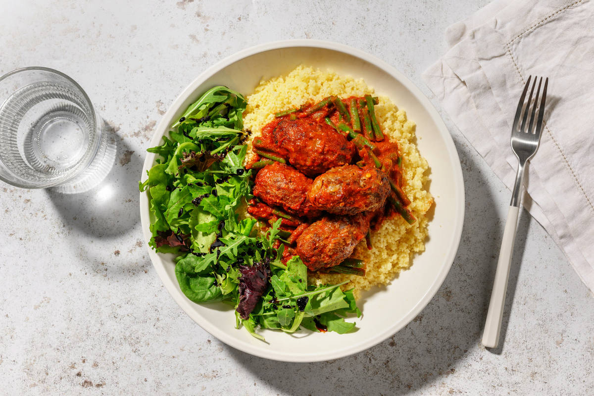 Lamb Koftas in Harissa Sauce