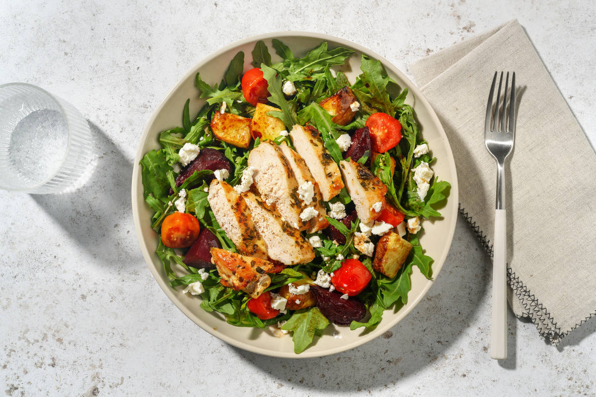 Honey Roasted Chicken and Beetroot Salad