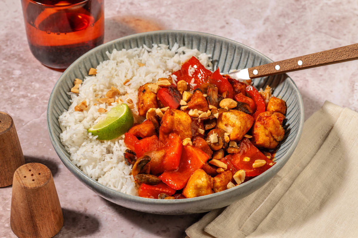Sweet and Sticky Korean Style Double Chicken Stir-Fry