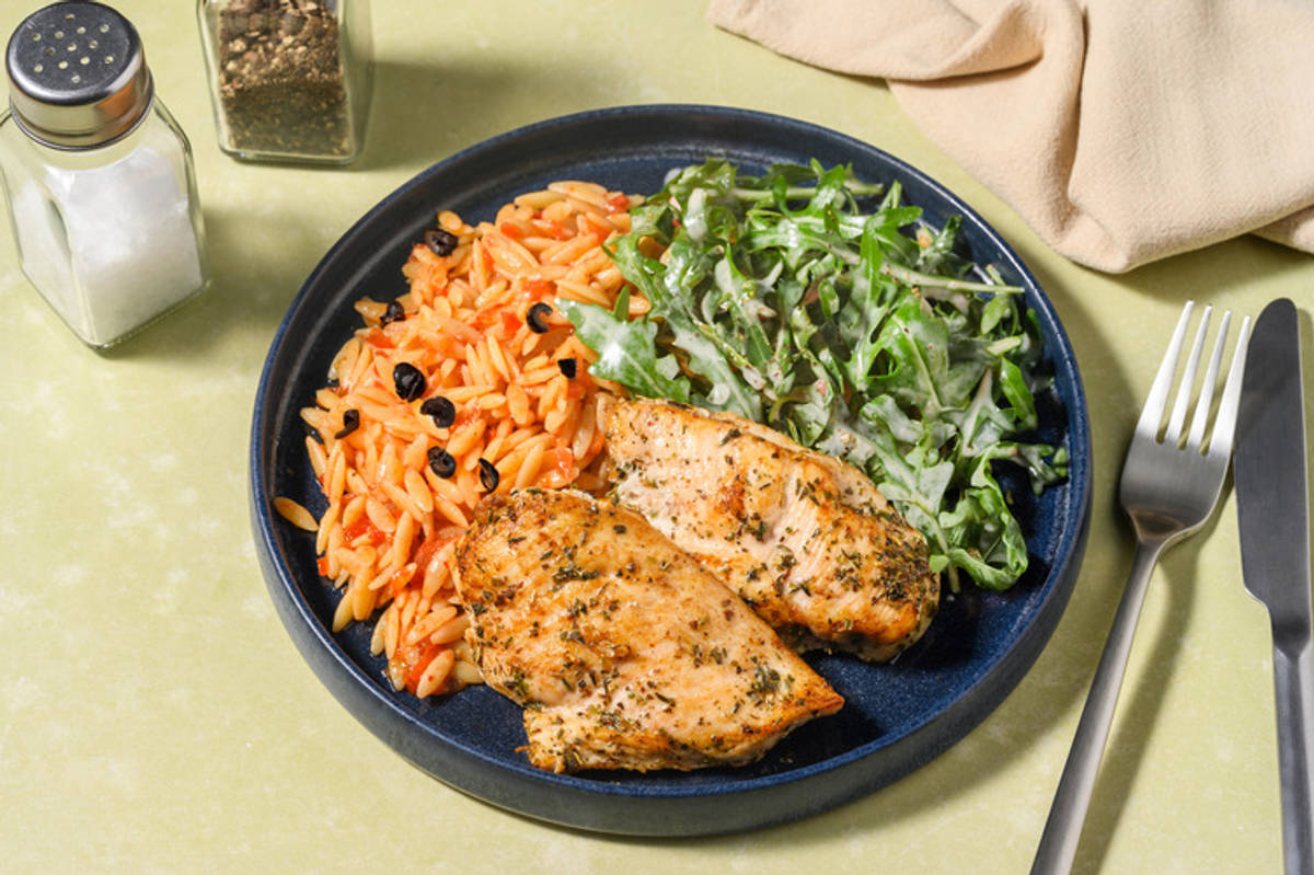 Chicken and Sun Dried Tomato Orzo