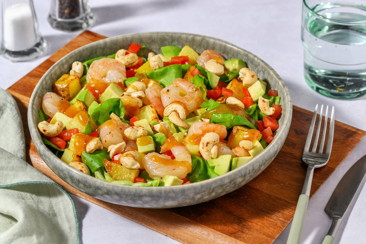 Double Prawn and Fruity Avo Salad